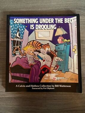 Calvin and Hobbes: Something Under the Bed Is Drooling - Purple Cover